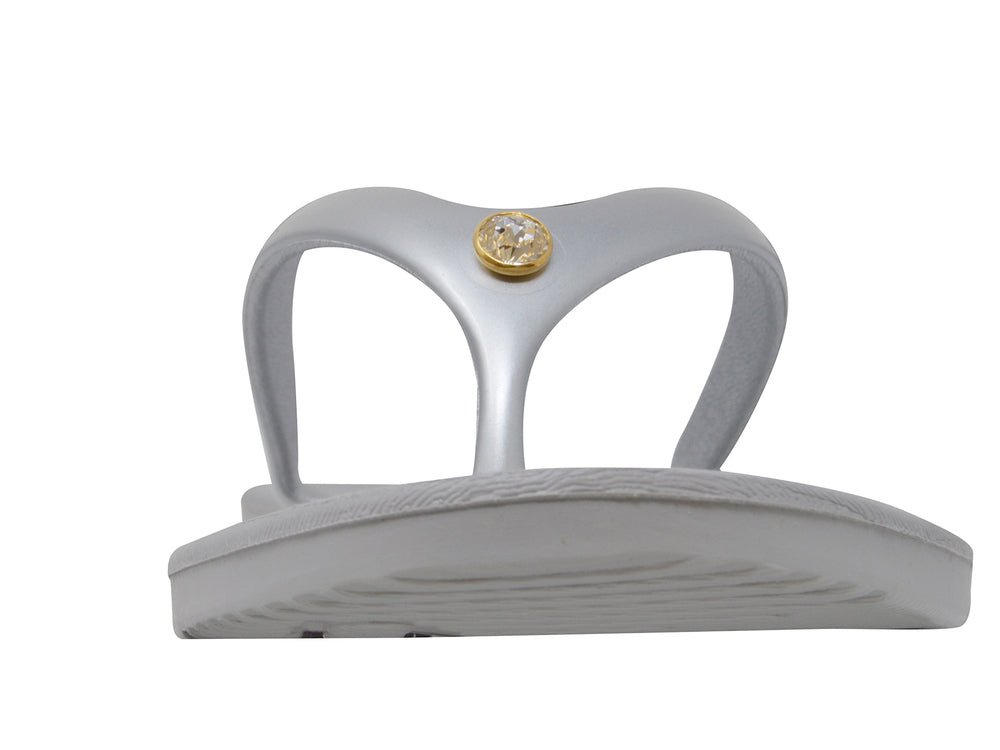 Sandalia gris con Cristal Swarovski - Rovmia