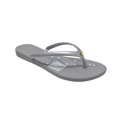 Sandalia gris con Cristal Swarovski - Rovmia