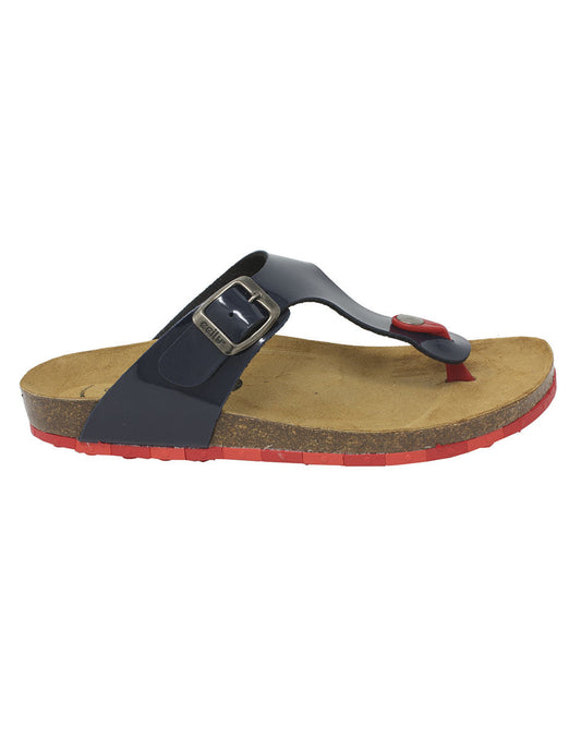 Sandalia Flat Ccilu para dama-Azul