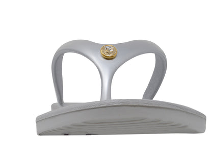 Sandalia gris con Cristal Swarovski - Rovmia