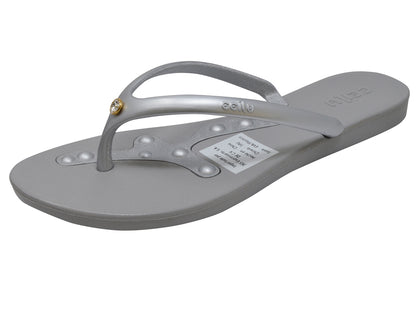 Sandalia gris con Cristal Swarovski - Rovmia